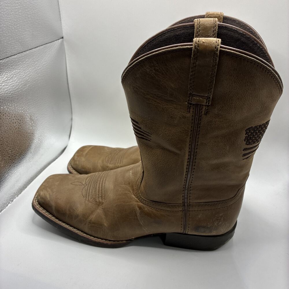 Ariat Patriot II Western Boot Size 5 American Flag Leather Style 10039909 - Picture 7 of 9
